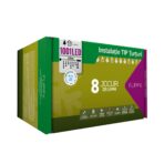 Instalatie Craciun, 35 m, 275 Led-uri ,Franjuri, Alb rece, 8 jocuri de lumini, Transformator cu telecomanda, Interconectabila, Prelungitor 5 m inclus, Fir Alb, Embo