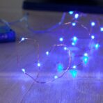 Instalatie Craciun, 40 m, 400 Led-uri, Liniara, Albastru, 8 jocuri de lumini, Transformator, Interconectabila, Prelungitor 3 m inclus, Fir Cupru, Embo - imagine 2