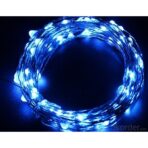 Instalatie Craciun, 40 m, 400 Led-uri, Liniara, Albastru, 8 jocuri de lumini, Transformator, Interconectabila, Prelungitor 3 m inclus, Fir Cupru, Embo - imagine 3