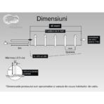 Instalatie Craciun, 45 m, 450 Led-uri ,Liniara, Rosu/Albastru/Rosu/Verde, Flash, Transformator, Interconectabila, Prelungitor 5 m inclus, Fir Verde, Embo - imagine 6