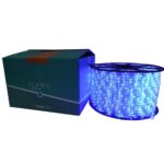 Instalatie Craciun, 46 m, 1104 Led-uri, Furtun Luminos, Albastru, Transformator, Sectionabila, 220 V, Embo