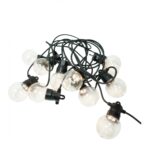 Instalatie Craciun, 5 M, 10 de LED-uri, alb-cald, model cu bulb, liniara, solara, interior/exterior, Embo - imagine 5