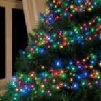 Instalatie Craciun, 5 m, 50 Led-uri ,Liniara, Multicolor, 8 jocuri de lumini, Transformator cu telecomanda, Interconectabila, Prelungitor 3 m inclus, Fir Transparent, Embo - imagine 5