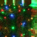 Instalatie Craciun, 5 m, 50 Led-uri ,Liniara, Rosu/Albastru/Rosu/Verde, Flash, Transformator, Interconectabila, Prelungitor 3 m inclus, Fir Verde, Embo - imagine 5