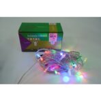 Instalatie Craciun, 60 m, 600 Led-uri ,Liniara, Rosu/Albastru/Rosu/Verde, Flash, Transformator, Interconectabila, Prelungitor 5 m inclus, Fir Verde, Embo - imagine 3