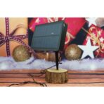 Instalatie Craciun, 8 metri, 50 de LED-uri, alb cald, telecomanda 8 functii, cu energie solara, fir negru, liniar, interior/exterior, Embo - imagine 3