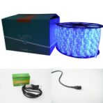 Instalatie Craciun, 80 m, 1920 Led-uri, Furtun Luminos, Albastru, Transformator, Sectionabila, 220 V, Embo - imagine 6