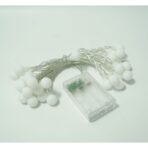 Instalatie Craciun, Embo, 3.5 m, 30 de LED-uri, Model cu Bilute, Tip Liniara, cu Baterie, Interior/Exterior, Alb Cald - imagine 6