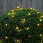 Instalatie de Craciun liniara Yoto, 17 m, din care 1 m cablu priza 220V, 200 LED, 8 jocuri de lumini, beculet in 6 colturi, pentru interior, controler, fir negru, alb cald - imagine 8