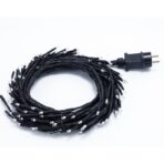 Instalatie Craciun tip Creanga Embo, 144 LED-uri, Conectare la Retea, 8 Jocuri de Lumini, Telecomanda, 2.5 m, Prelungitor 2 m, 3V, 1.5V, Fir Negru, Alb Cald - imagine 7