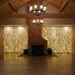 Instalatie Craciun, Tip Perdea, IP44, 9 m x 3 m, 720 LED-uri, Alb Cald, cu 8 jocuri de lumini, 31 V, 9W, Interconectabila, Prelungitor 3 m inclus, Fir transparent, Interior/ Exterior, Embo - imagine 3