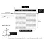 Instalatie Craciun, Tip Plasa, 13.5 m x 1.5 m, 1080 LED-uri, Multicolor, 8 jocuri de lumini, Transformator cu telecomanda, Interconectabila, Prelungitor 3 m inclus, Fir transparent, Embo - imagine 6