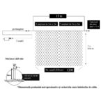 Instalatie Craciun, Tip Plasa, 14 m x 2 m, 1120 LED-uri, Albastru, 8 jocuri de lumini, Transformator cu telecomanda, Interconectabila, Prelungitor 3 m inclus, Fir transparent, Embo - imagine 6