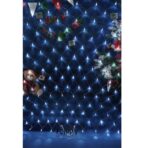 Instalatie Craciun, Tip Plasa, 9 m x 3 m, 960 LED-uri, Alb rece, 8 jocuri de lumini, Transformator cu telecomanda, Interconectabila, Prelungitor 5 m inclus, Fir transparent, Embo - imagine 5