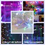 Instalatie Craciun Yoto, Tip Perdea, 2 m x 1 m, 120 LED-uri, Prelungitor 1.5 m, 8 Jocuri de Lumini, Interconectabila, Fir transparent, Interior/Exterior, Multicolor - imagine 6