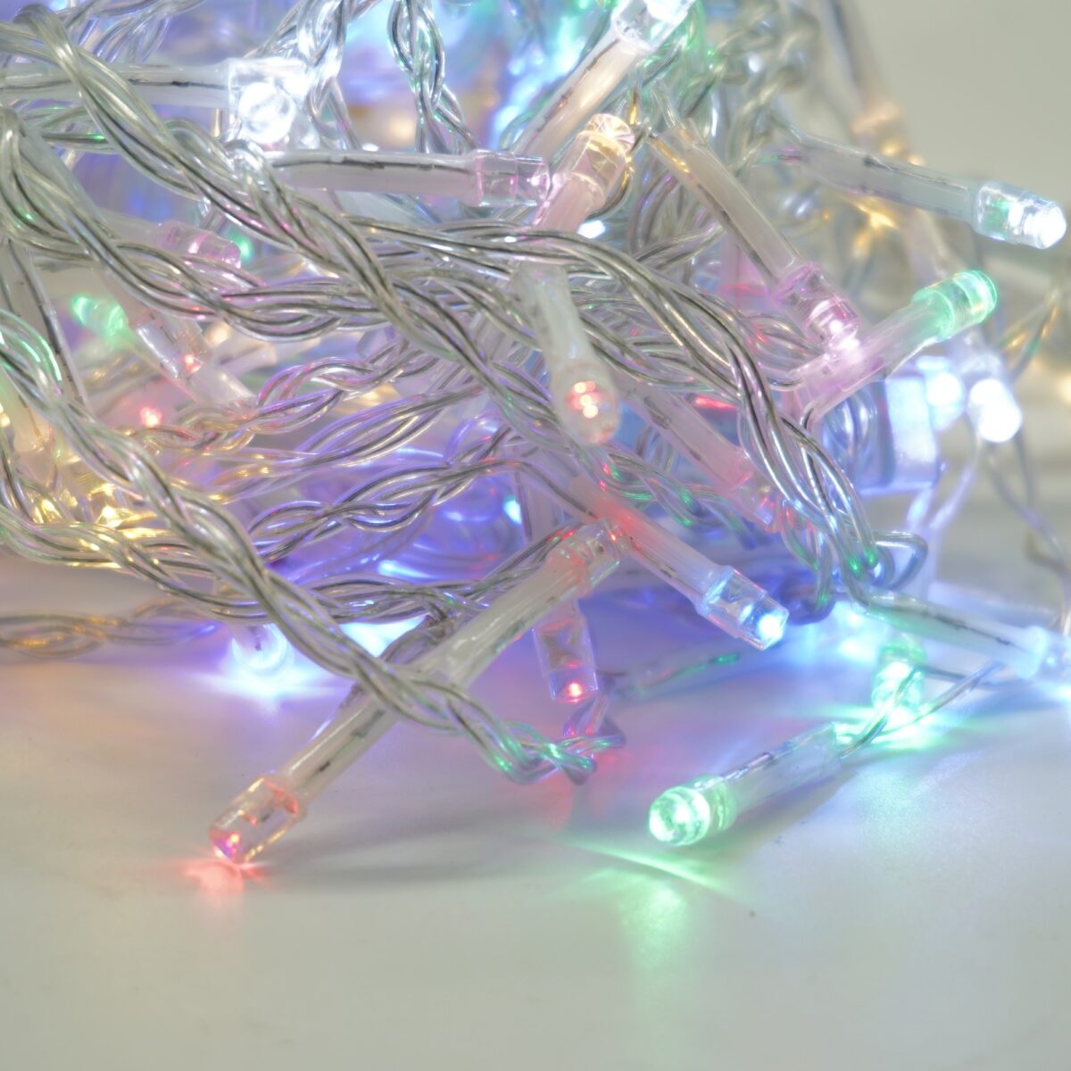 Instalatie Craciun Yoto, Tip Perdea, 2 m x 1 m, 120 LED-uri, Prelungitor 1.5 m, 8 Jocuri de Lumini, Interconectabila, Fir transparent, Interior/Exterior, Multicolor - imagine 8
