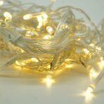 Instalatie Craciun Yoto, Tip Perdea, 2 m x 1 m, 120 LED-uri, Prelungitor 1.5 m, 8 Jocuri de Lumini, Interconectabila, Fir transparent, Interior/Exterior, Alb Cald - imagine 6