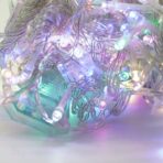 Instalatie Craciun Yoto, Tip Perdea, 2 m x 2 m, 240 LED-uri, Prelungitor 1.5 m, 8 Jocuri de Lumini, Interconectabila, Fir transparent, Interior/Exterior, Multicolor - imagine 7