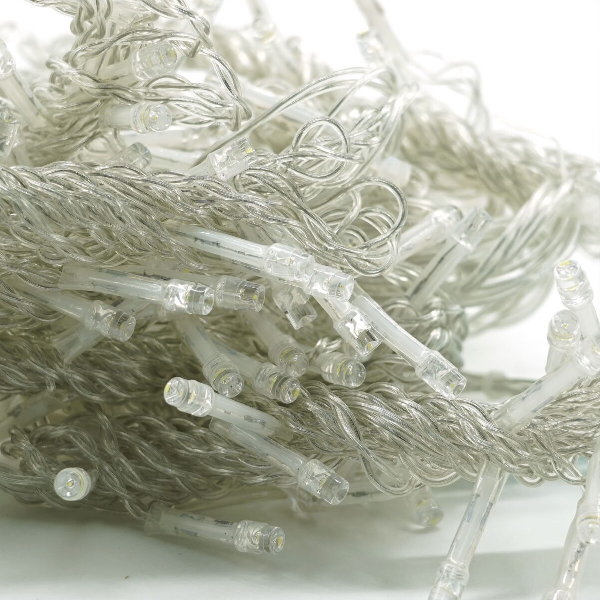 Instalatie Craciun Yoto, Tip Perdea, 2 m x 2 m, 240 LED-uri, Prelungitor 1.5 m, 8 Jocuri de Lumini, Interconectabila, Fir transparent, Interior/Exterior, Alb Rece - imagine 6