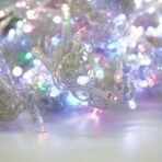 Instalatie Craciun Yoto, Tip Perdea, 3 m x 3 m, 320 LED-uri, Prelungitor 1.5 m, 8 Jocuri de Lumini, Interconectabila, Fir transparent, Interior/Exterior, Multicolor - imagine 6