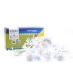 Instalatie Craciun Yoto, Tip Perdea, 3 m x 3 m, 320 LED-uri, Prelungitor 1.5 m, 8 Jocuri de Lumini, Interconectabila, Fir transparent, Interior/Exterior, Multicolor - imagine 7