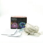 Instalatie de Craciun Embo, liniara, cu 200 micro LED-uri, 20 m, 220V, conectare la retea, cu 8 jocuri de lumini, interior/exterior, fir transparent, 3 fire cupru, multicolora - imagine 6