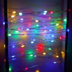 Instalatie de Craciun Embo, liniara, cu 200 micro LED-uri, 20 m, 220V, conectare la retea, cu 8 jocuri de lumini, interior/exterior, fir transparent, 3 fire cupru, multicolora