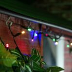 Instalatie de Craciun liniara Yoto, 17 m, din care 1 m cablu priza 220V, 200 LED, 8 jocuri de lumini, controler, fir negru, multicolor - imagine 2