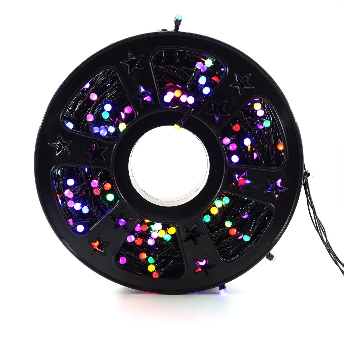 Instalatie de Craciun Liniara Yoto, 50 m, 1 m Prelungitor 220V, 498 LED, 8 Jocuri de Lumini, Controler, Fir Negru, Utilizare Interior/Exterior, Protectie anti-inghet, Fir Cupru, Multicolor - imagine 6