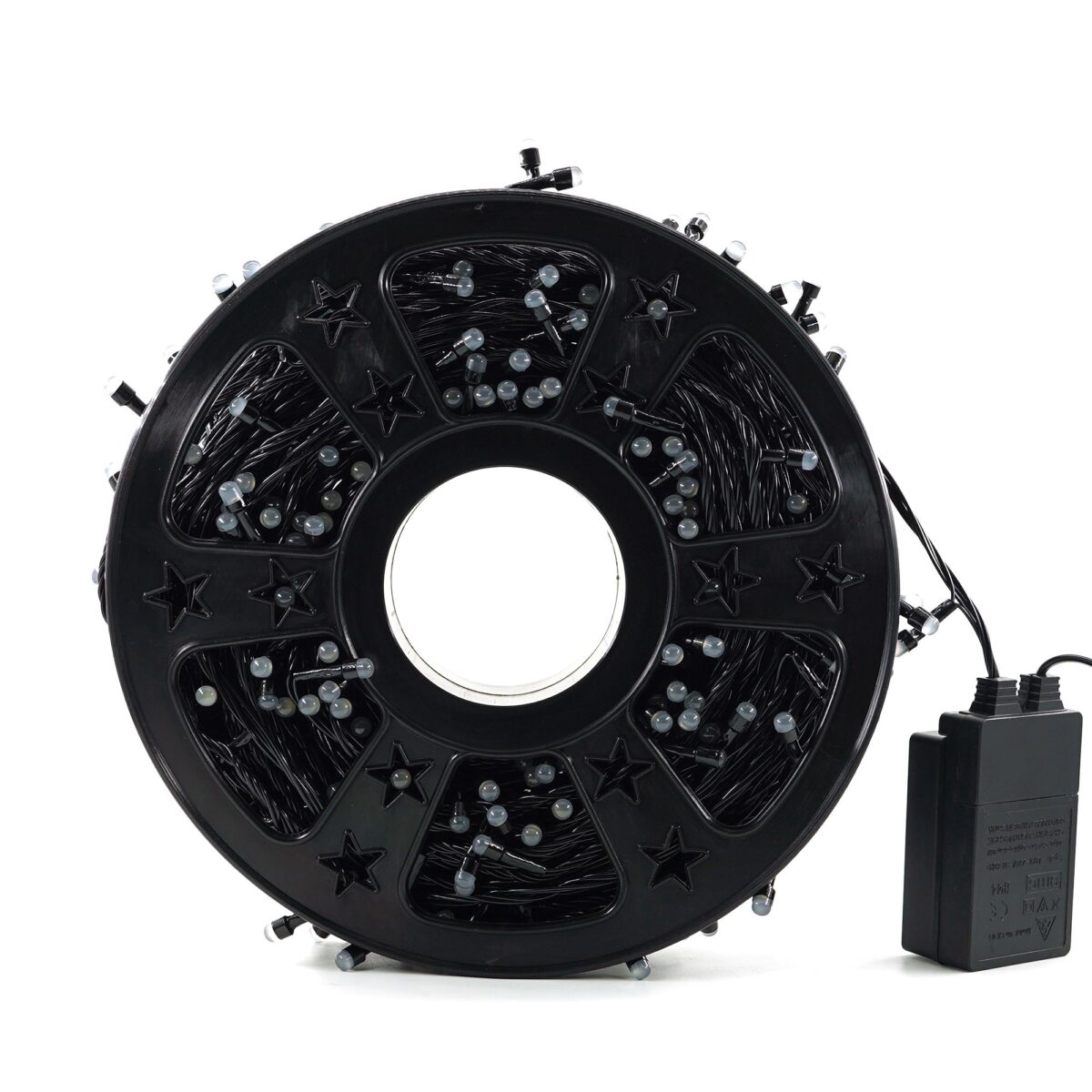 Instalatie de Craciun Liniara Yoto, 50 m, 1 m Prelungitor 220V, 498 LED, 8 Jocuri de Lumini, Controler, Fir Negru, Utilizare Interior/Exterior, Protectie anti-inghet, Fir Cupru, Alb Rece - imagine 7