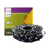 Instalatie de Craciun Liniara Yoto, 50 m, 1 m Prelungitor 220V, 498 LED, 8 Jocuri de Lumini, Controler, Fir Negru, Utilizare Interior/Exterior, Protectie anti-inghet, Fir Cupru, Alb Rece - imagine 8