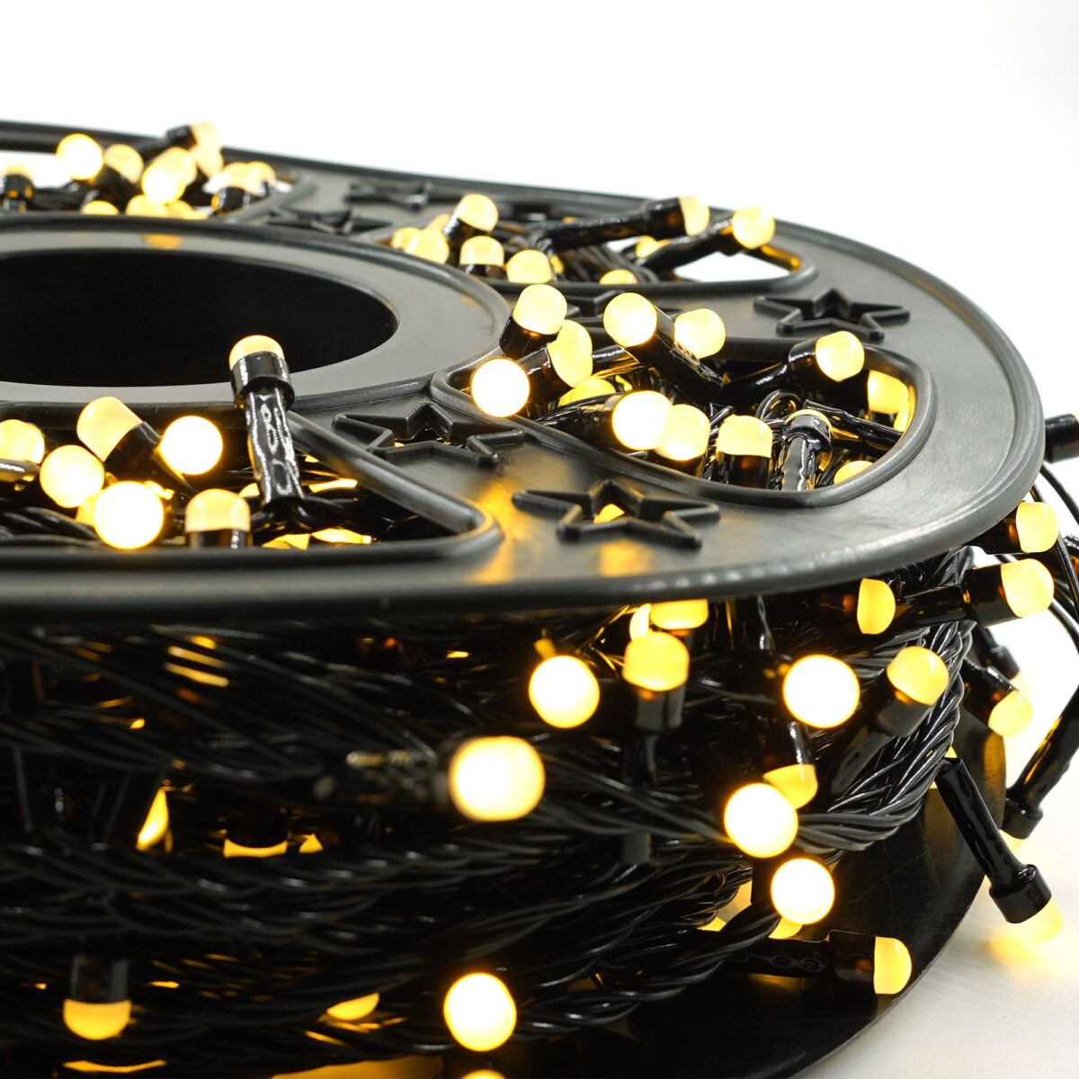 Instalatie de Craciun Liniara Yoto, 50 m, 1 m Prelungitor 220V, 498 LED, 8 Jocuri de Lumini, Controler, Fir Negru, Utilizare Interior/Exterior, Protectie anti-inghet, Fir Cupru, Alb Cald - imagine 6