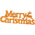 Instalatie LED de Craciun, Embo, Litere 3D, Merry Christmas, Lumina Calda, 27.5 x 10.5 x 1.4 cm, Galben - imagine 6