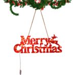 Instalatie LED de Craciun, Embo, Litere 3D, Merry Christmas, Lumina Calda, 27.5 x 10.5 x 1.4 cm, Rosu - imagine 2