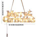 Instalatie LED de Craciun, Embo, Litere 3D, Merry Christmas, Lumina Calda, 27.5 x 10.5 x 1.4 cm, Alb - imagine 4