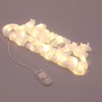 Instalatie LED de Craciun, Embo, Litere 3D, Merry Christmas, Lumina Calda, 27.5 x 10.5 x 1.4 cm, Alb - imagine 5