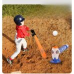 Joc de Baseball Interactiv, Lansator Embo, Aruncare Automata, Include Bata si 5 Mingii, 37 x 23 x 16 cm Baza, 59 cm Bata, Multicolor - imagine 2