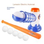Joc de Baseball Interactiv, Lansator Embo, Aruncare Automata, Include Bata si 5 Mingii, 37 x 23 x 16 cm Baza, 59 cm Bata, Multicolor - imagine 7