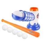 Joc de Baseball Interactiv, Lansator Embo, Aruncare Automata, Include Bata si 5 Mingii, 37 x 23 x 16 cm Baza, 59 cm Bata, Multicolor