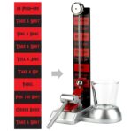 Joc de baut Hammershot cu Pahar Shot Embo, 22 cm, Material Sticla, Plastic, Fier, Multicolor - imagine 6
