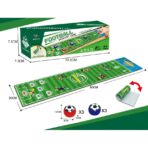 Joc Interactiv, Embo, Covor de Fotbal 90 x 20 cm, 1-4 Jucatori, +5 Ani, 6 Mingi Incluse, Verde - imagine 2