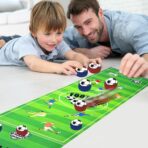 Joc Interactiv, Embo, Covor de Fotbal 90 x 20 cm, 1-4 Jucatori, +5 Ani, 6 Mingi Incluse, Verde - imagine 5