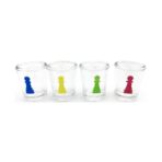 Joc de baut, Nu te supara frate, Embo, cu pahare de shot din sticla, 30x30 cm, multicolor - imagine 8
