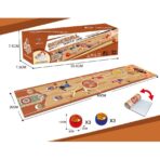 Joc Interactiv, Embo, Covor de Basket 90 x 20 cm, 1-4 Jucatori, +5 Ani, 6 Mingi Incluse, Maro - imagine 4