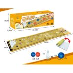 Joc Interactiv, Embo, Covor de Bowling 90 x 20 cm, 1-4 Jucatori, +5 Ani, 6 Mingi Incluse, 6 Popice, Galben - imagine 5