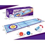 Joc Interactiv, Embo, Covor de Curling 90 x 20 cm, 1-4 Jucatori, +5 Ani, 6 Mingi Incluse, Albastru - imagine 5