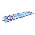 Joc Interactiv, Embo, Covor de Curling 90 x 20 cm, 1-4 Jucatori, +5 Ani, 6 Mingi Incluse, Albastru