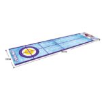 Joc Interactiv, Embo, Covor de Curling 90 x 20 cm, 1-4 Jucatori, +5 Ani, 6 Mingi Incluse, Albastru