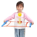 Joc Spikeball, Embo, pentru Copii, Joc in 2, pentru Plaja, Parcuri, Interior, 2 Plase, 2 Mingi, Senzorial, Prinderea Mingii, 50x30 cm, Multicolor