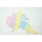 Jucarie antistres din silicon Embo, Pop it Now and Flip It , 40x45 cm, Cupidon, Fosforescent, Multicolor - imagine 2